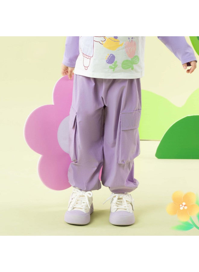Bornbay summer Girls' Mosquito-proof Pants - Simple, Stylish Multi-pocket Windproof Running Casual Paratrooper Pants - Image 5