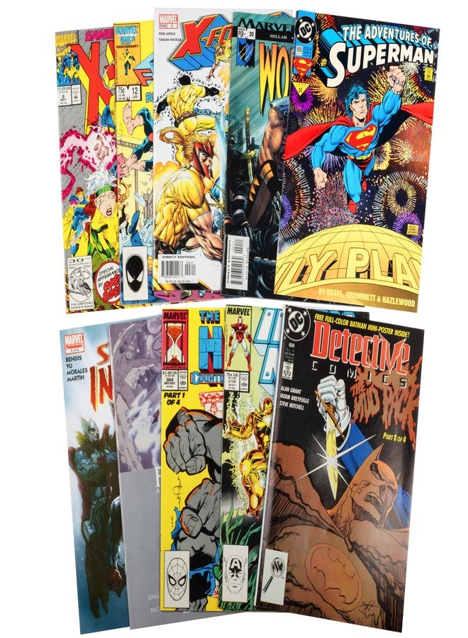 SCS Direct Ultimate DC and Marvel Comic Book Value Gift Set- 20 Different Comics (10 DC,10 Marvel)- All Different- Kid/Adult Friendly w No Dupes or Inappropriate Fillers for Any Graphic Novel or Superhero Fans - Image 2