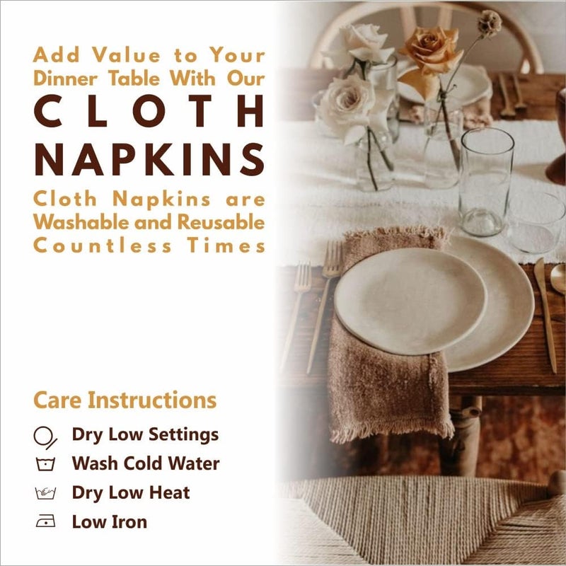 SHEETS STARGAZER Cotton Cloth Pack of 6 Napkin Dinner Napkins for Cocktail Parties 100 Cotton 14 X 14 Inch Size Use in Parties Wedding Dinner Decoration and Daily use NapkinsDark Grey - Image 4