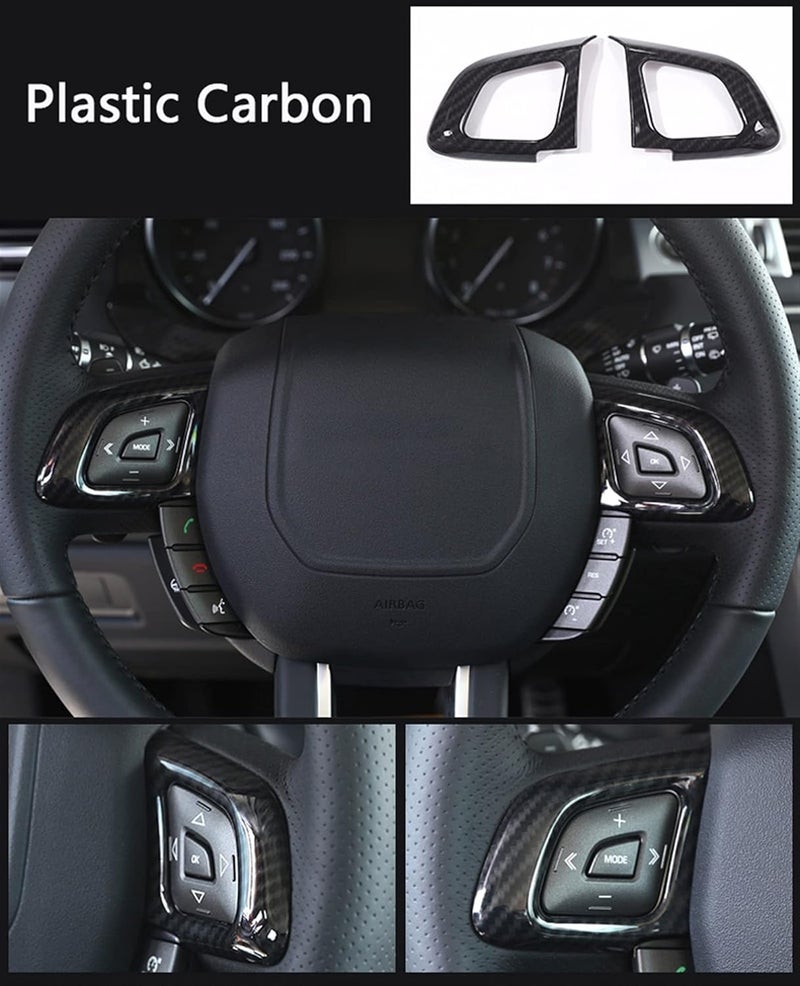 Wivplex Carbon Fiber Style Steering Wheel Button Cover Trim - Image 3