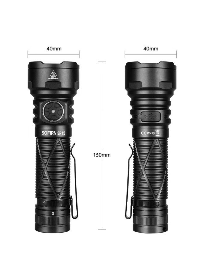 Sofirn Sr15 High Brightness 4500 Lumens Long-range Flashlight Outdoor Cycling Rechargeable Light - Image 3