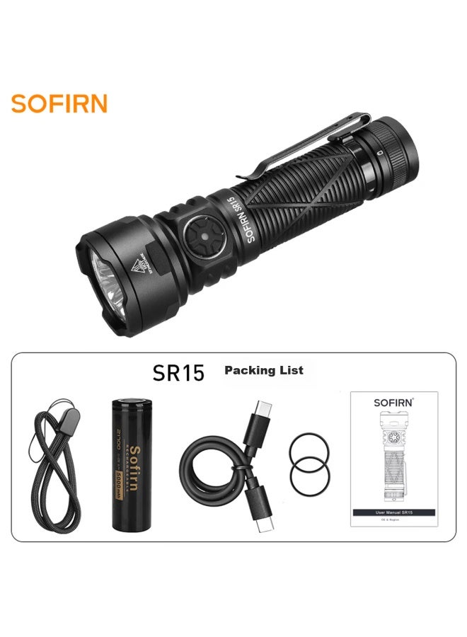 Sofirn Sr15 High Brightness 4500 Lumens Long-range Flashlight Outdoor Cycling Rechargeable Light - Image 2