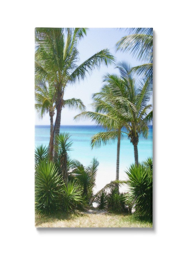 Stupell Industries Palm Trees Near Beach Canvas Wall Art Design by Noah Bay - Image 1
