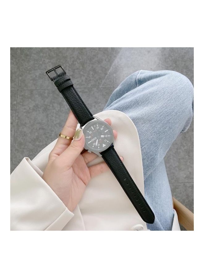 BGM Replacement Strap For Samsung Galaxy Watch 3 41mm Black - Image 1