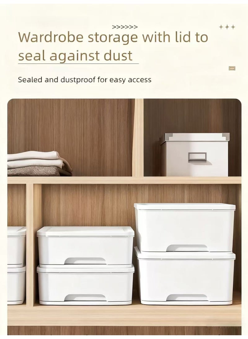 نيم تنظيم ملابس صندوق تخزين صغير مجموعة منظمات ملابس داخلية 3 قطع - صندوق تخزين حمالات الصدر + منظم سروال داخلي 12 خانة + منظم جوارب 16 مقصورة | نظام تنظيم خزانة بتصميم يوفر المساحة - Image 5