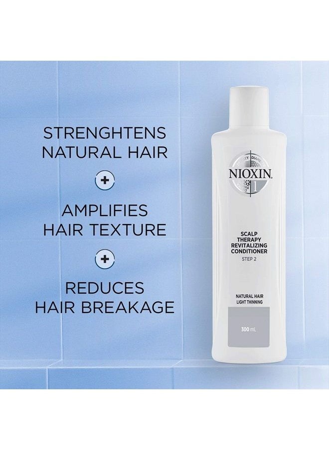 Nioxin System 1 Scalp Therapy Conditioner, with Peppermint Oil, Treats Dry Scalp, Provides Moisture Control & Balance, For Natural Hair with Light Thinning, 10.1 fl oz  - Image 4