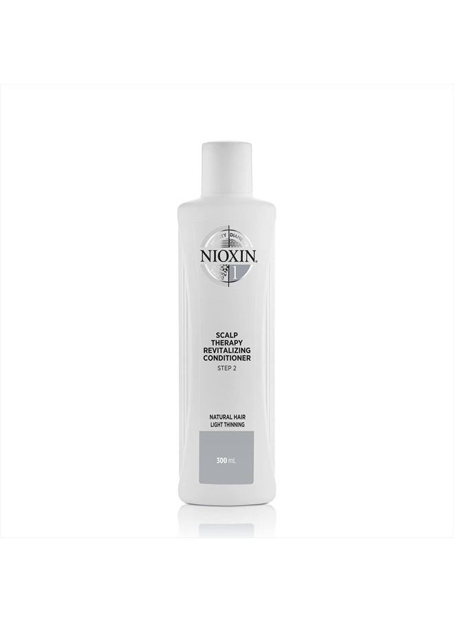 Nioxin System 1 Scalp Therapy Conditioner, with Peppermint Oil, Treats Dry Scalp, Provides Moisture Control & Balance, For Natural Hair with Light Thinning, 10.1 fl oz  - Image 1