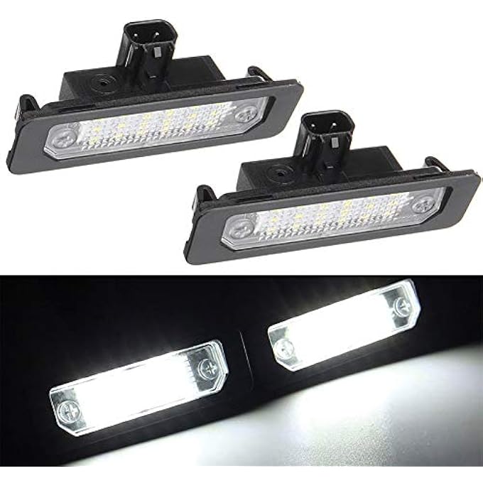 ريحني مصباح لوحة ترخيص السيارة الخلفي LED قطعتين لسيارة فورد موستانج فوكس فيوجن فليكس ميركوري سابل ميلان لينكولن MKS MKT MKX MKZ OEM 8T5Z13550B 8T5Z13550A - Image 1