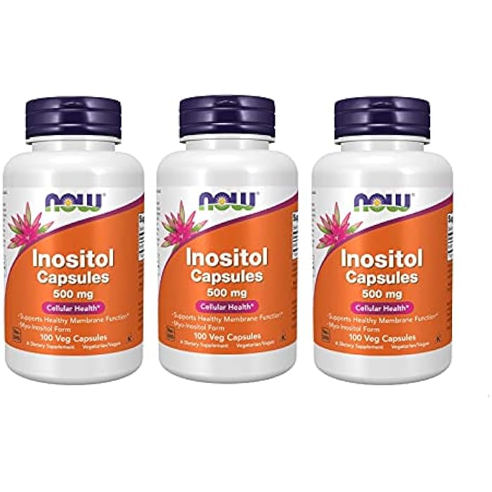 now Foods Inositol 500mg,100 Capsules (Pack of 3) - Image 5