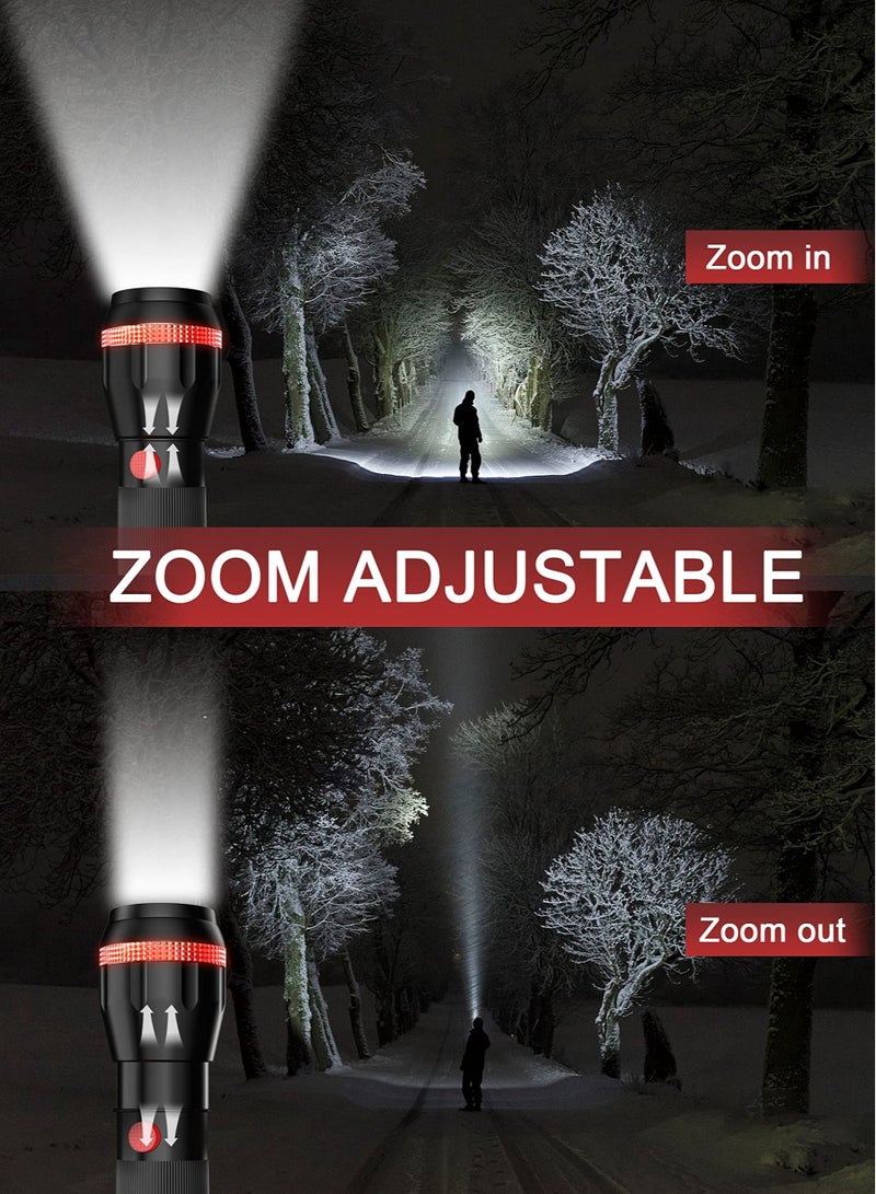 KASTWAVE مصباح LED مصغر صغير 4 قطع، قابل للتكبير وضعين 70 لومن، تركيز قابل للتعديل، مصباح محمول للإضاءة المنزلية الداخلية، الطوارئ، البطاريات مدرجة - Image 4