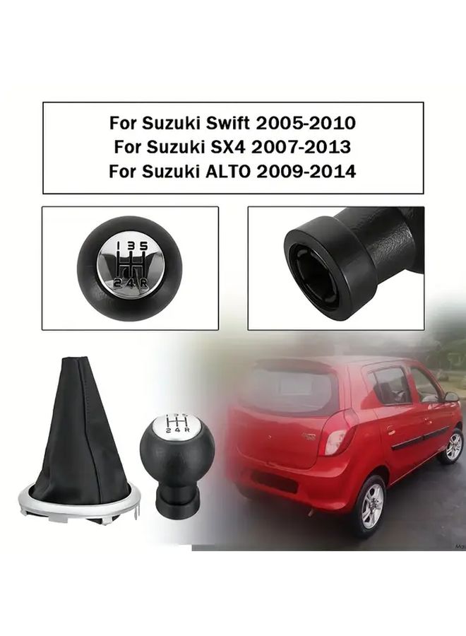 مقبض ناقل الحركة ذو 5 سرعات، عصا ناقل السرعات، إكسسوارات يدوية مناسبة لسيارات Suzuki Swift 2005-2010، SX4 2007-2013، Alto 2009-2014 مع نموذج 5 تروس. - Image 2