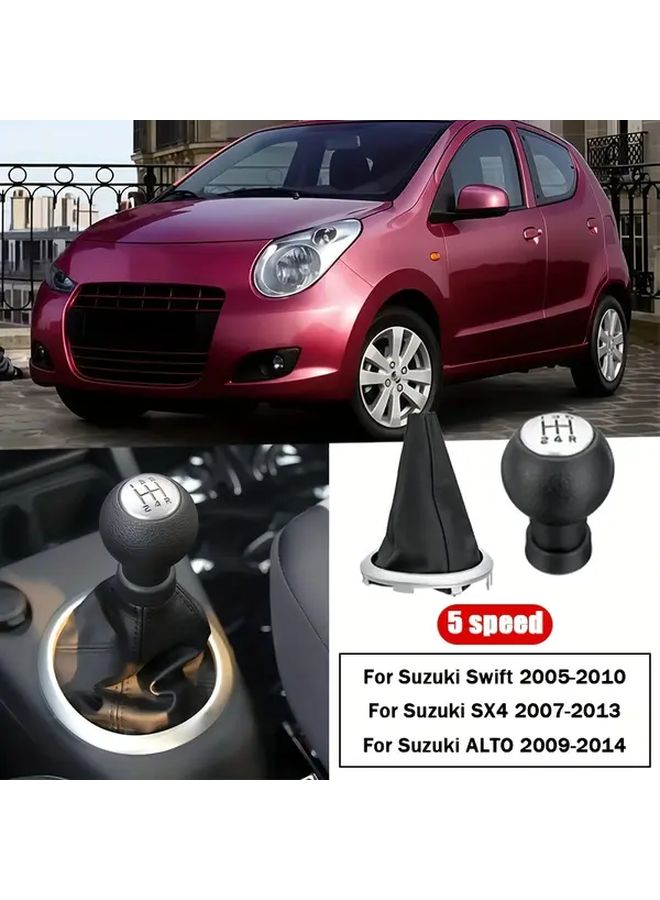 مقبض ناقل الحركة ذو 5 سرعات، عصا ناقل السرعات، إكسسوارات يدوية مناسبة لسيارات Suzuki Swift 2005-2010، SX4 2007-2013، Alto 2009-2014 مع نموذج 5 تروس. - Image 1