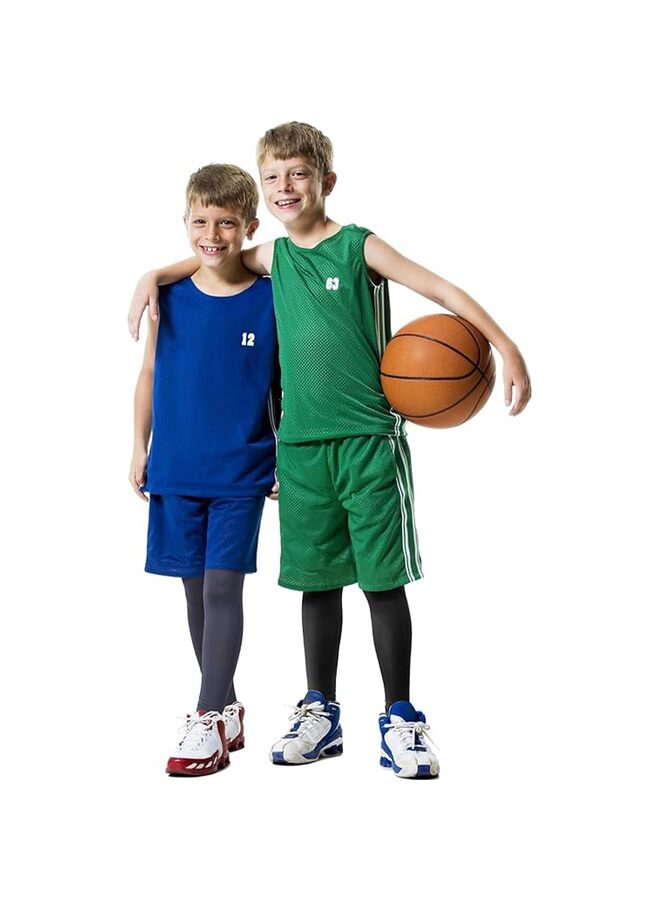 مجموعة من 2 بنطال ضاغط للأولاد، ملابس داخلية أساسية سريعة الجفاف من سباندكس، بنطال ضيق للجري وكرة القدم (كبير) - Image 5