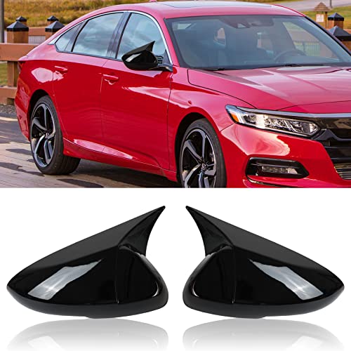 Tongze Car Side Mirror Covers Compatible with Honda Accord 10th 2018-2023 for Side View Mirror, Door Mirror Caps Trim/Car Mirror Accessories/Exterior Accessories-Glossy Black - Image 1