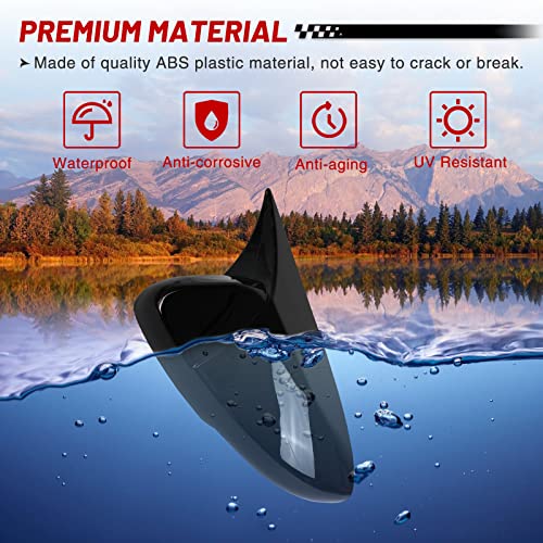 Tongze Car Side Mirror Covers Compatible with Honda Accord 10th 2018-2023 for Side View Mirror, Door Mirror Caps Trim/Car Mirror Accessories/Exterior Accessories-Glossy Black - Image 2