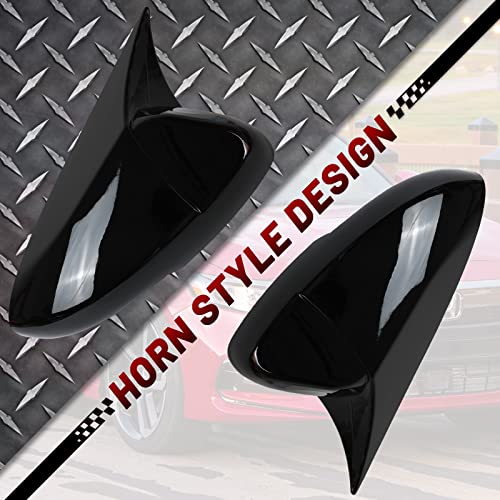 Tongze Car Side Mirror Covers Compatible with Honda Accord 10th 2018-2023 for Side View Mirror, Door Mirror Caps Trim/Car Mirror Accessories/Exterior Accessories-Glossy Black - Image 3