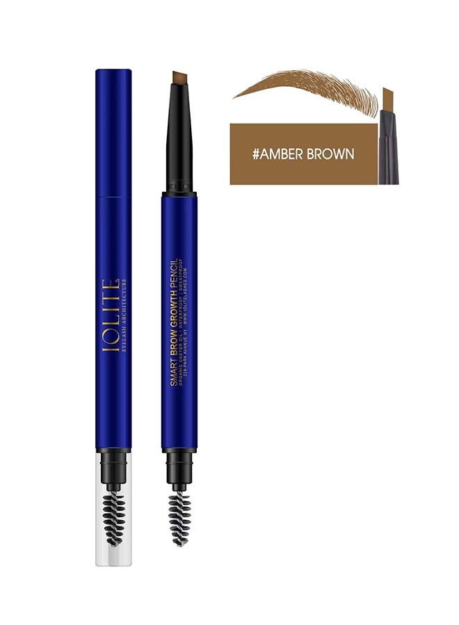 IOLITE Smart Eyebrow Pencil With Mascara Brush  Amber Brown - Image 2
