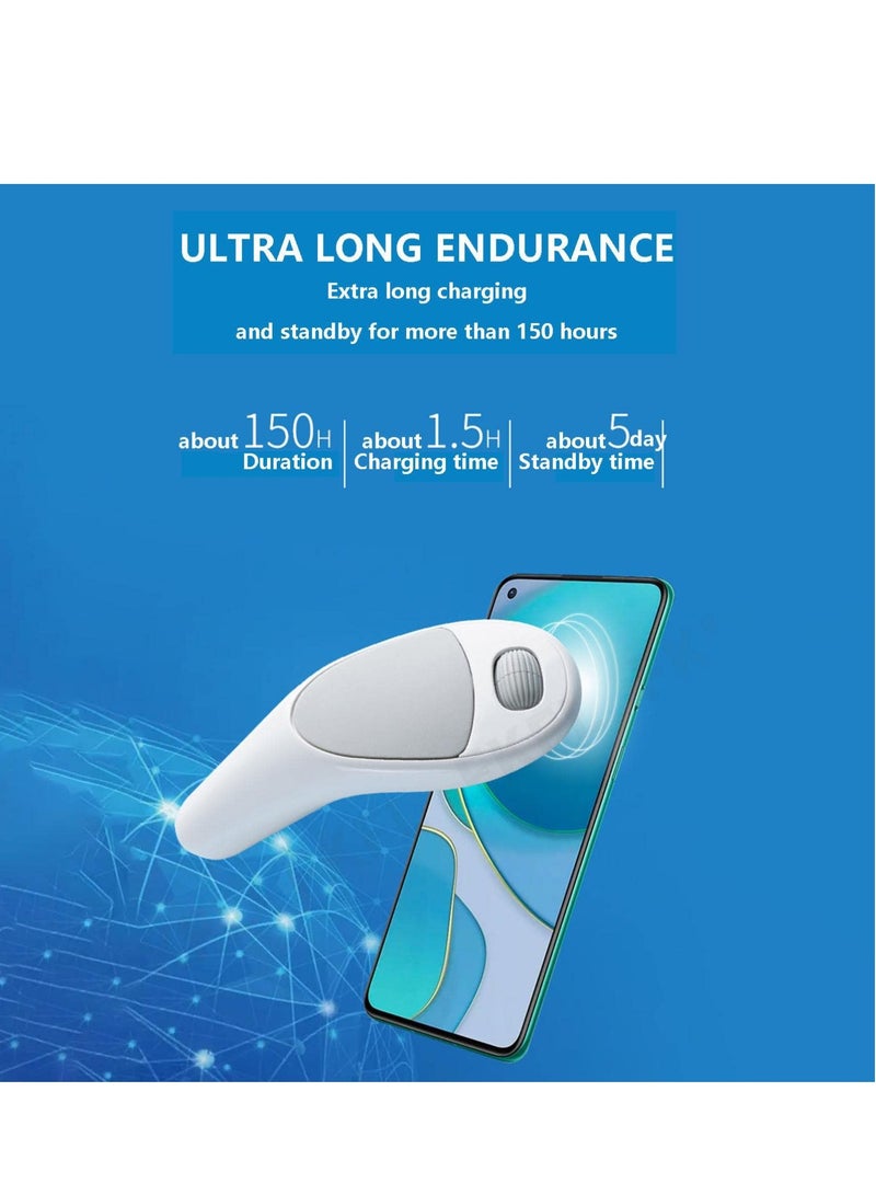 SYOSI Mobile Thumb Mouse, CMS01 Mobile Phone Thumb Mouse Smart Bluetooth Tablet PC Palm Lazy Mobile Phone Convenient Mouse, Send Message, Watch The News, Brush Short Video  - Image 3