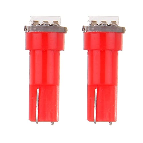 cciyu 20pcs T5 Wedge 5050 1SMD Pink LED Dash Instrument Panel Light 74 86 37 70 2721 Replacement fit for Dashboard instrument Panel Light Bulbs LED Lamps - Image 4