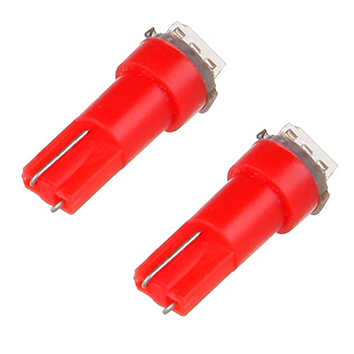 cciyu 20pcs T5 Wedge 5050 1SMD Pink LED Dash Instrument Panel Light 74 86 37 70 2721 Replacement fit for Dashboard instrument Panel Light Bulbs LED Lamps - Image 5