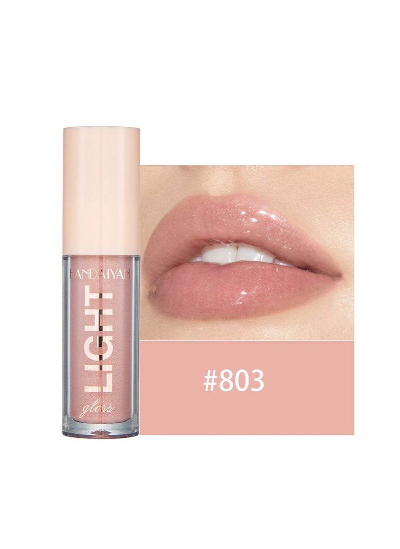 Handaiyan Lip Gloss Jelly Hydrating Moisturizing Long Lasting High Glossy Light Stain Super Shiny Balm Oil Tinted Treatment Lips Glow Glass Shine Makeup Color Bright Lifter Lip Care For Women Girls  - Image 1
