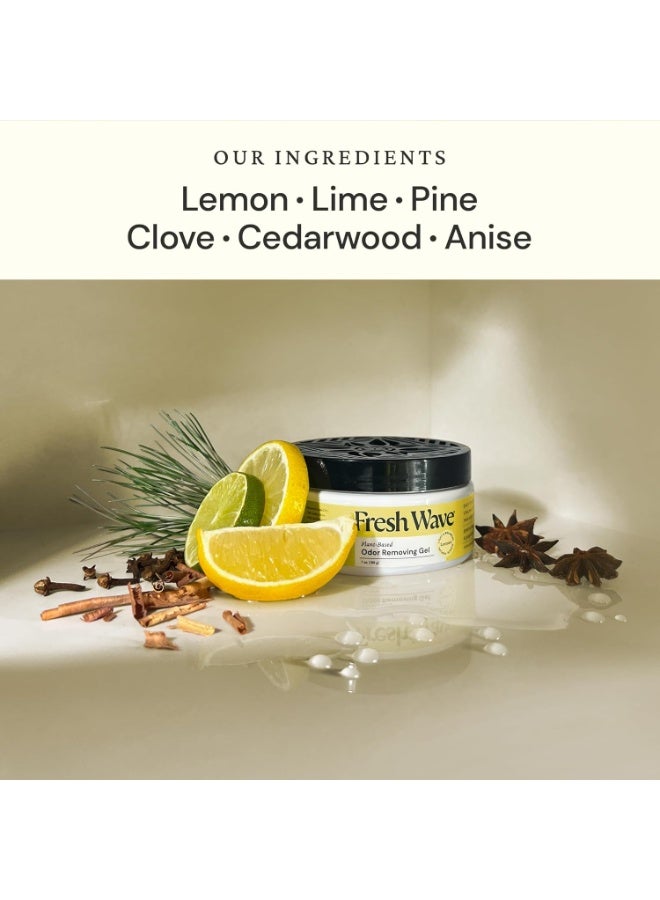 Fresh Wave Plant Based Lemon Odor Eliminating & Deodorizing Gel 198G - Image 2