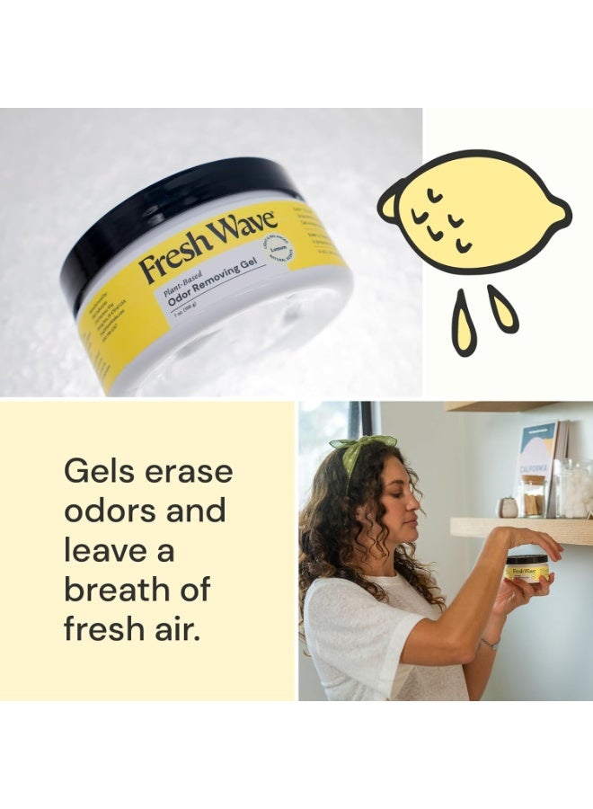 Fresh Wave Plant Based Lemon Odor Eliminating & Deodorizing Gel 198G - Image 3