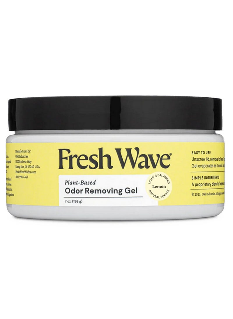 Fresh Wave Plant Based Lemon Odor Eliminating & Deodorizing Gel 198G - Image 1