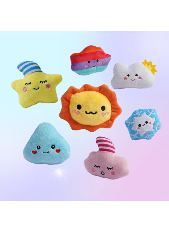 Pet Vocal Dog Molar Bite Resistant Toy Cat Dog Toy Plush Vocal Interactive Toy-Color:Small Blue Water Droplets  - Image 4