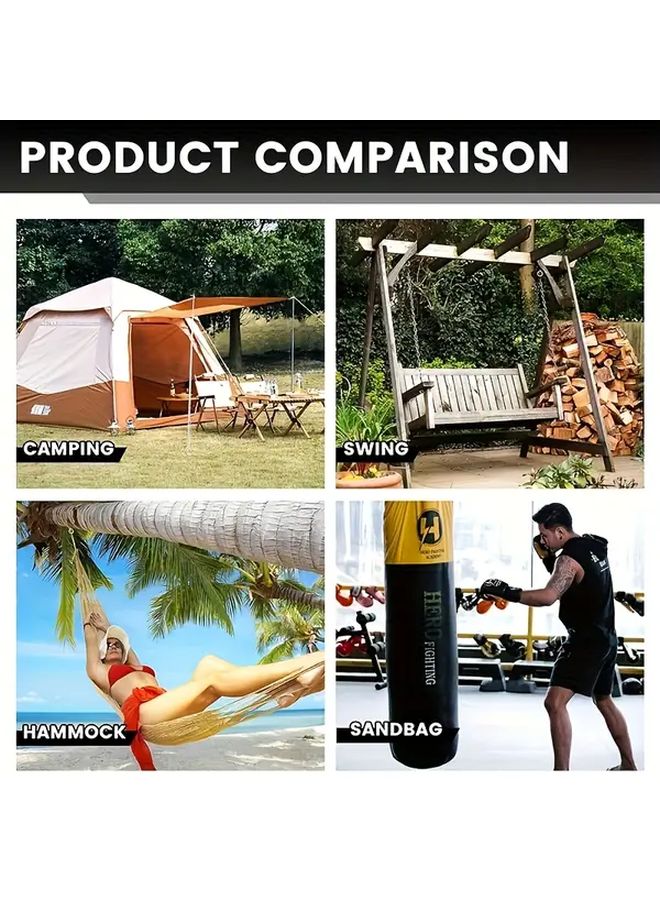 M5 Self Tapping Eye Hooks 6pcs Heavy Duty Screws For Hanging Doors Gates Fences - Image 4