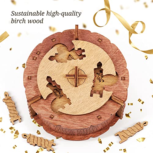 iDventure Birthday Cake Puzzle Box – 3D Gift Box for Adults – Money Holder Puzzle Game – Escape Room Brain Teaser for Men & Women - Image 5