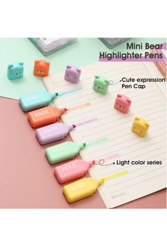 BESTDI 6pcs Mixed Color Highlighter Pen,Back To School Supplies,Highlighters Assorted School Office Supplies,Mini Highlighter Marker  - Image 3