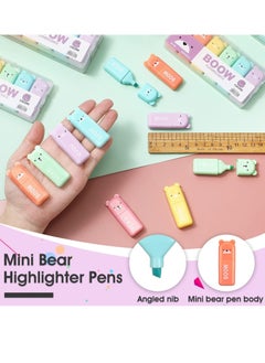 BESTDI 6pcs Mixed Color Highlighter Pen,Back To School Supplies,Highlighters Assorted School Office Supplies,Mini Highlighter Marker  - Image 5