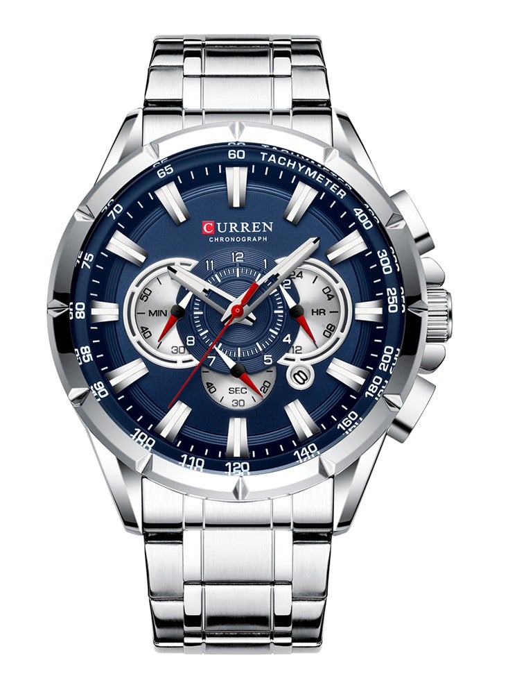 CURREN CURREN Wrist Watch Men Waterproof Chronograph Stainless Steel Male Clock Top Brand Luxury Man Sport Watches 8363 - Image 1