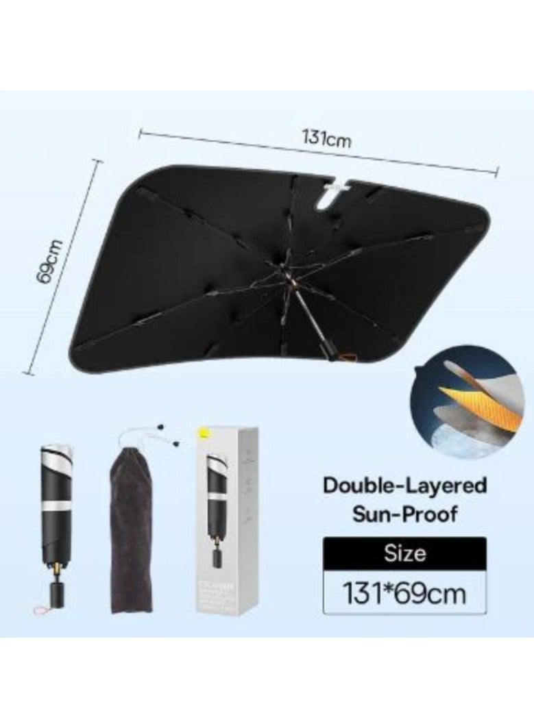 Baseus Car front windshield sun protection and heat insulation sun umbrella car umbrella car sunshade car umbrella  - Image 1