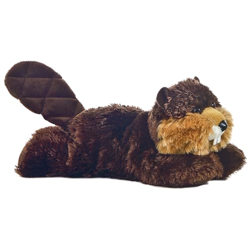 Aurora Adorable Mini Flopsie Builder Stuffed Animal Mini Companions Ready for Playful Adventures for Kids All Ages Toddlers Adults and Families Brown 8 Inches - Image 1