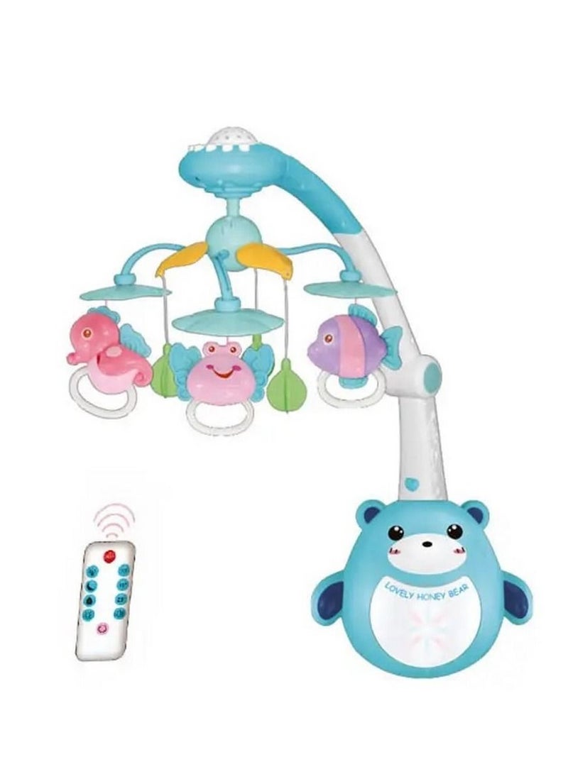 Everything For Kids Bed Ring Rattle Hanging Toy With Cool Lights And Musical Sounds Rotating Projection Baby Crib  - Image 1