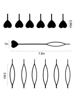 HOYOLS 12Pcs Quick Topsy Tail Hair Beader Tool For Braiding Hair Beads On Braids Threader Braider Loop Tool For Kids Girls Stringer Ponytail Hair Styling Maker Set 12 Pcs Black  - Image 2