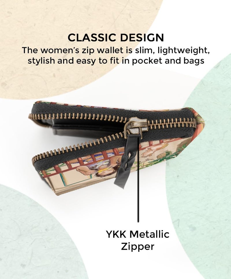 Kalankit Small Wallet for Woman | Mini Bi-Fold Purse for Women, Stylish Card Holder, Compact Pocket, Cute Money Purse for Girls | Ladies Zip Wallet for Women | Gift for Teenage Girls - Image 5