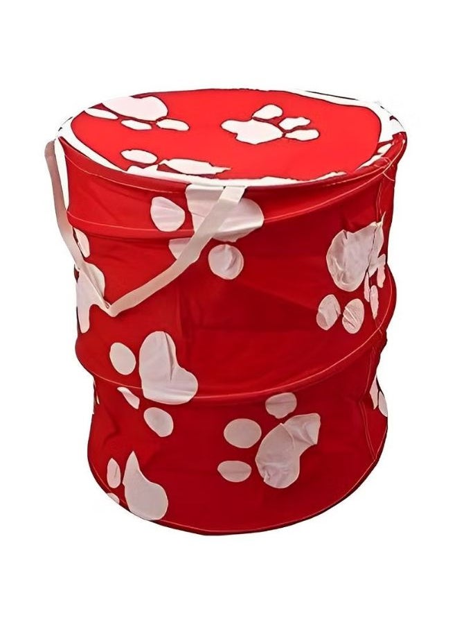 Generic - Pop Up Mesh Laundry Hamper with Zip Basket, Convenient Carrying Handles on Bin Two Handles, Size 35x45cm, Assorted color, - Image 1