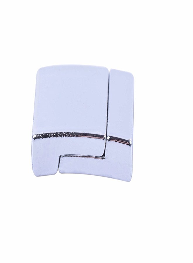 KONMAY 5 Sets 10.0x3.0mm Rhodium Glue-in Style Jewelry Magnetic Clasps - Image 3