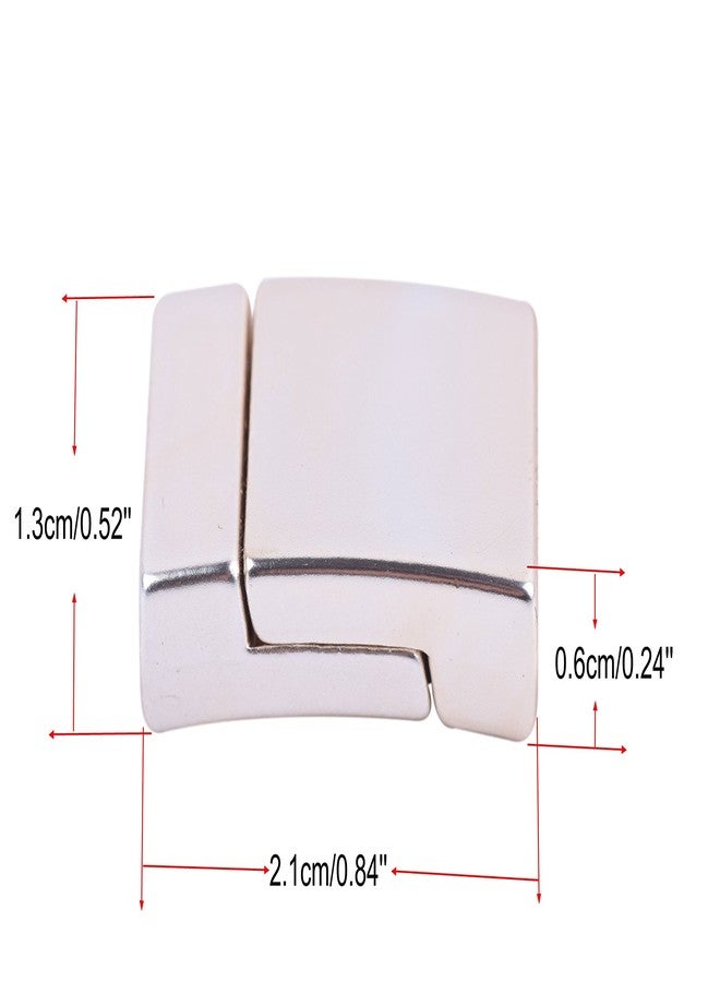 KONMAY 5 Sets 10.0x3.0mm Rhodium Glue-in Style Jewelry Magnetic Clasps - Image 4