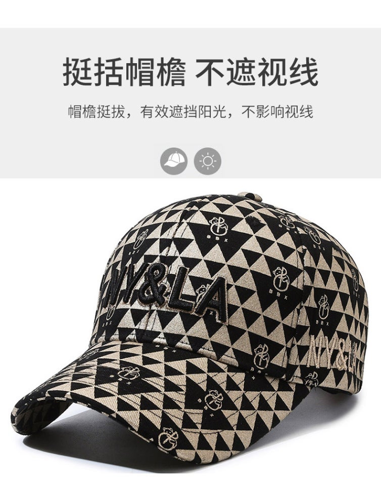 Bear Cap Unisex NY&LA Sun Protection Breathable Baseball Hat Cotton - Image 3