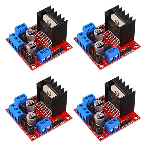 BOJACK L298N Motor DC Dual H-Bridge Motor Driver Controller Board Module Stepper for Arduino Intelligent Car Power UNO MEGA R3 Mega2560 with 4pcs - Image 1