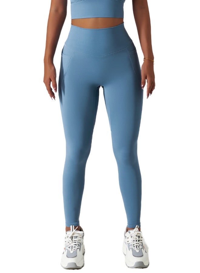 كون.يوغا ليجنز رياضي نسائي عالي الخصر بدون خياطة بتحكم بالبطن للجري واليوغا - Image 1