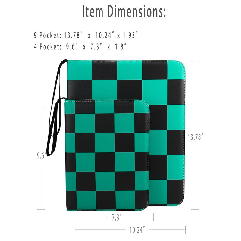 VEELAM Anime Green 9 Pocket Trading Card Binders for 900 Cards - Image 2