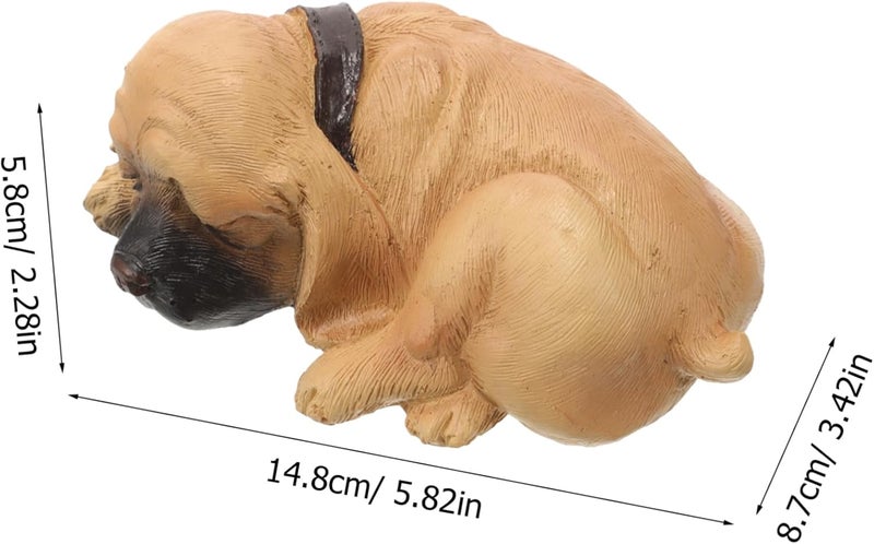 Puppy Garden Key Hider Realistic Simulated Dog Appearance Key Holder for Outdoor Use Your Garden Safe and Design - Image 2