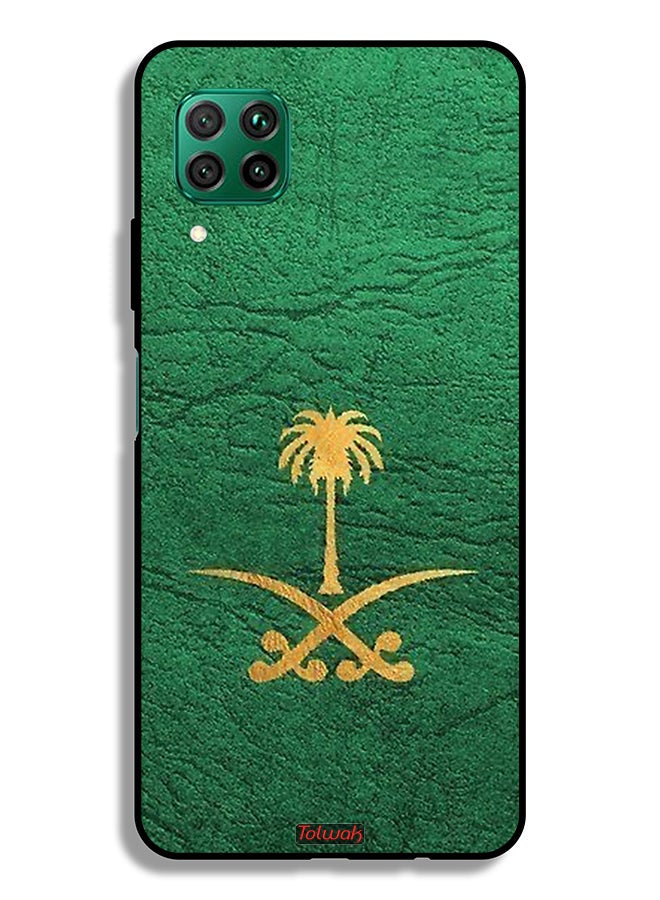 Tolwak Huawei nova 7i Protective Case Cover Kingdom Of Saudi Arabia Sign On Leather - Image 2