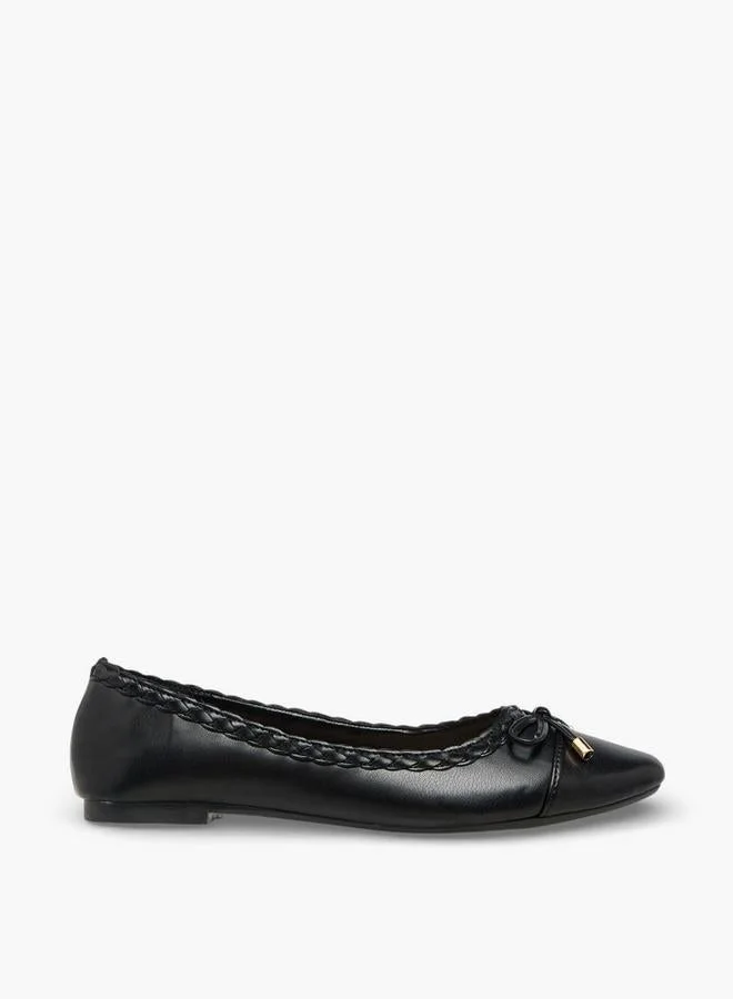 Flora Bella Women Braided Trim Ballerina Shoes