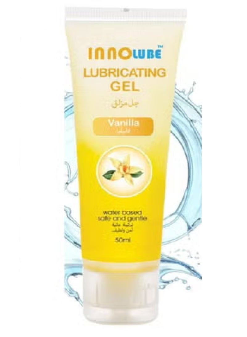 InnoLube Lubricating Gel Vanilla Water Based Safe And Gentle 50 ml - Image 1